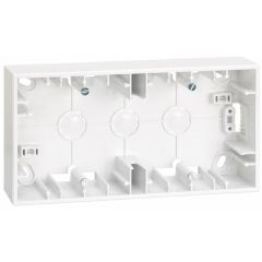 Caja superficie 4 mód. blanco s27 play