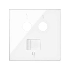 Tapa para toma r-tv+sat con rj45 2m