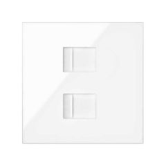 Tapa v&d plana cg para 2 rj45 2m