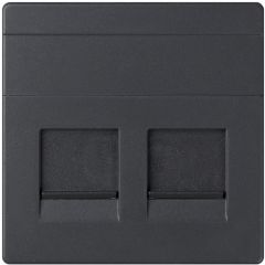Tapa informatica 2 conectores rj45 univ.